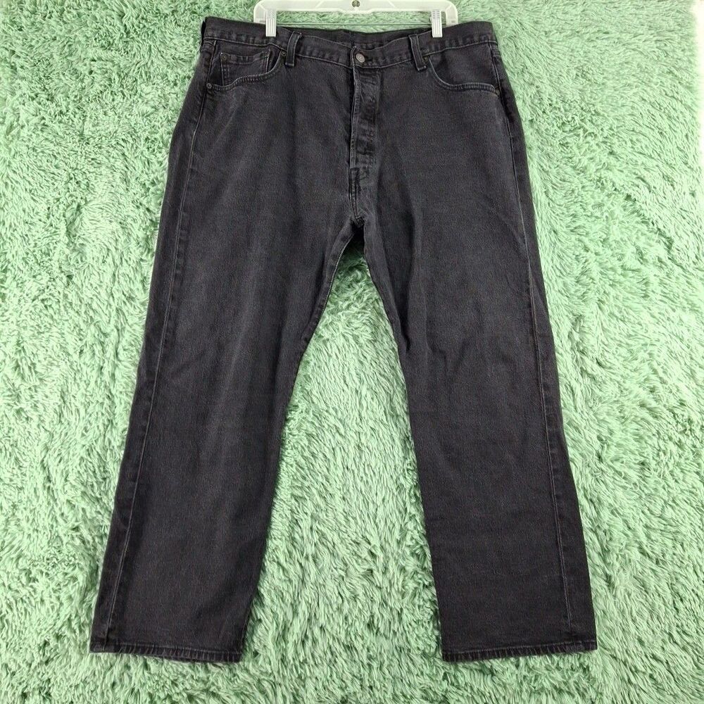Levis 501 42x30 Black Button Fly